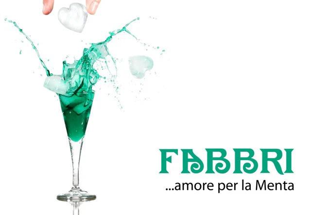 Fabbri: still life con bicchiere di menta e ghiaccio